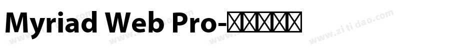 Myriad Web Pro字体转换